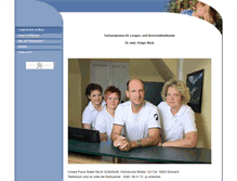 Tablet Screenshot of lungenarzt-beck.de